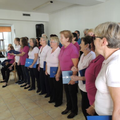 Nastop v Domu upokojencev Bokalce.